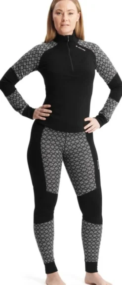 Aclima Kerrastohousut^DesignWool Glitre Longs Alm naisten kerrastohousut