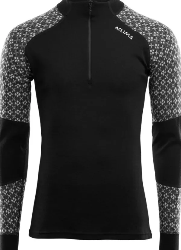 Aclima DesignWool Glitre Mockneck Alm kerrastopaita| Pitkähihaiset Paidat