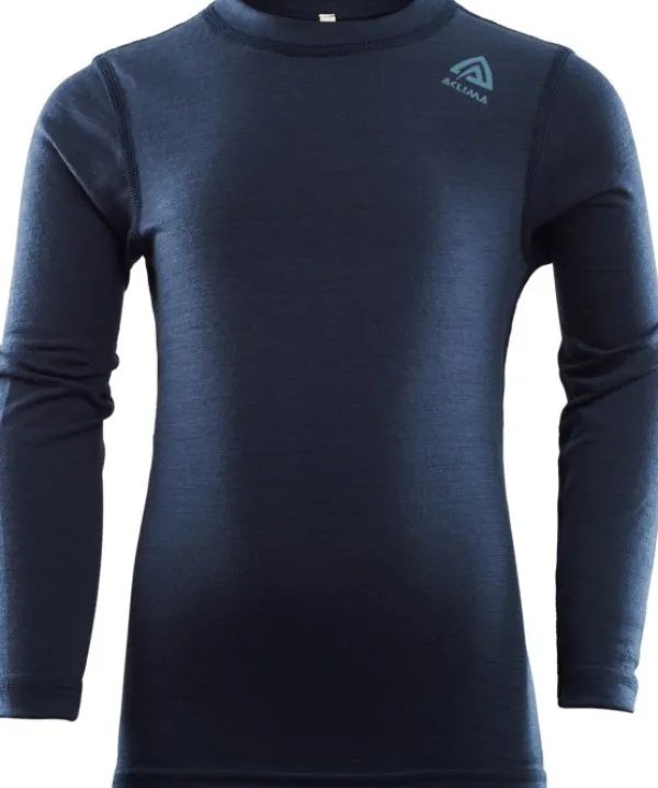 Aclima Lasten Alusasut Ja Kerrastot^Kids LightWool Crew Neck Shirt Navy Blazer
