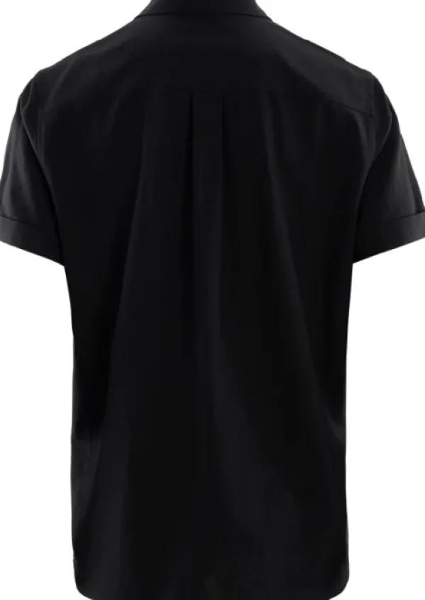 Aclima Leisurewool Short Sleeve paita, musta| Flanelli- Ja Kauluspaidat