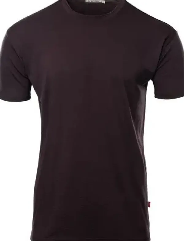 Aclima T-paidat Ja Pikeepaidat^LightWool 180 Classic Tee M's Chocolate Plum