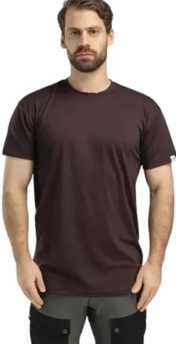 Aclima T-paidat Ja Pikeepaidat^LightWool 180 Classic Tee M's Chocolate Plum