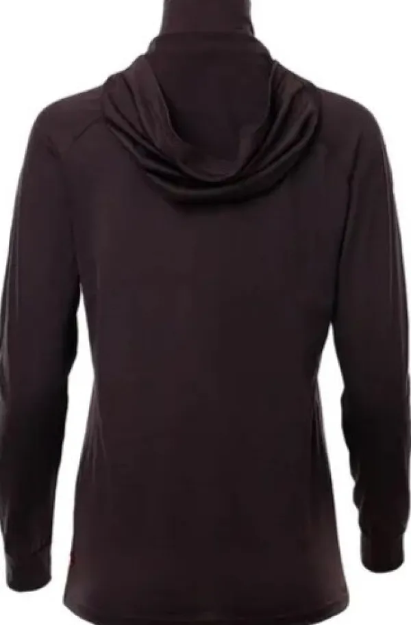 Aclima Hupparit, Fleecet Ja Välipaidat^LightWool 180 Hoodie W's Chocolate Plum