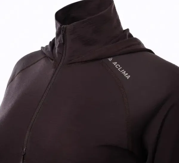 Aclima Hupparit, Fleecet Ja Välipaidat^LightWool 180 Hoodie W's Chocolate Plum