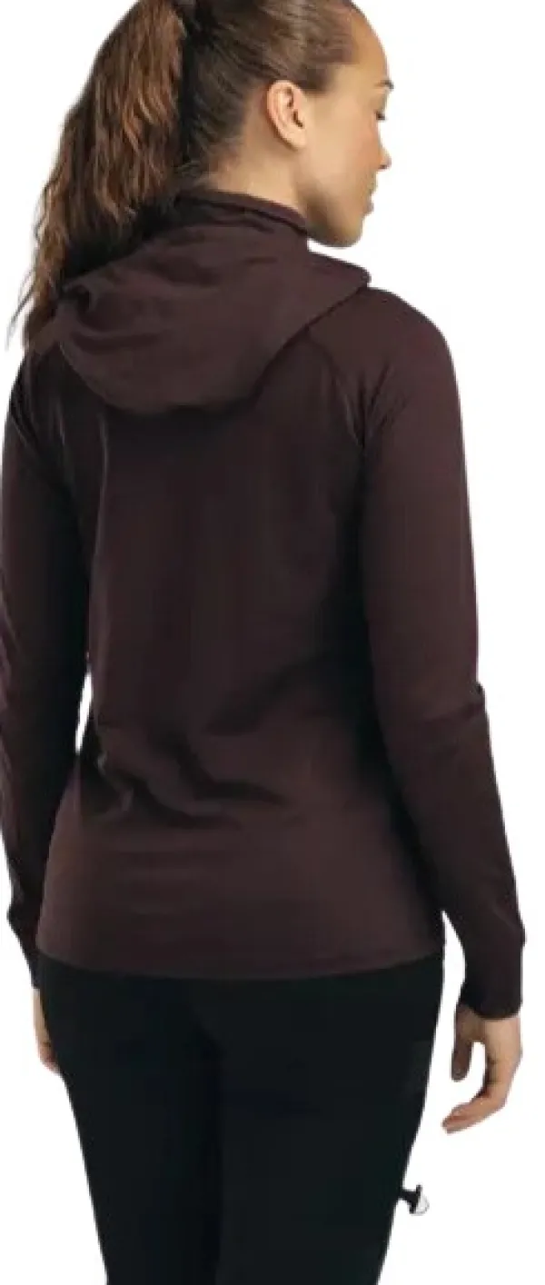 Aclima Hupparit, Fleecet Ja Välipaidat^LightWool 180 Hoodie W's Chocolate Plum