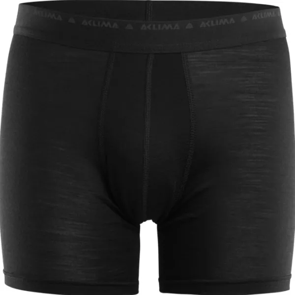 Aclima LightWool -miesten bokserit (Jet Black)| Alusvaatteet