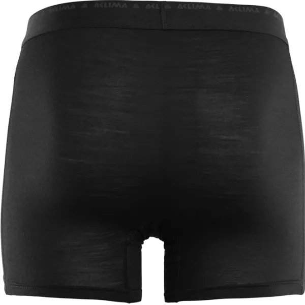 Aclima LightWool -miesten bokserit (Jet Black)| Alusvaatteet