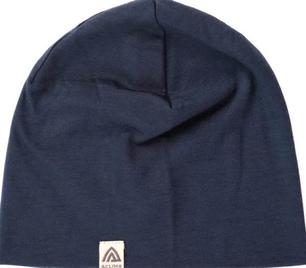 Aclima LightWool Relaxed Beanie merinovillainen pipo, tummansininen| Päähineet, huivit ja kaulurit/Pipot Ja Lakit