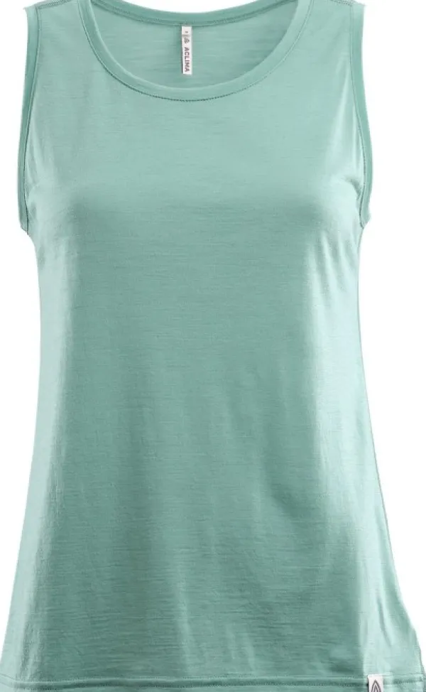 Aclima LightWool Singlet naisten hihaton, mintunvihreä| Hihattomat Paidat