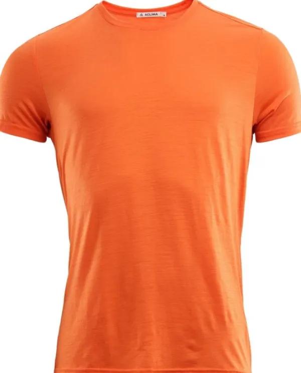 Aclima LightWool t-paita, oranssi| T-paidat Ja Pikeepaidat