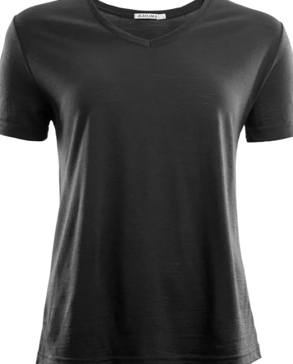 Aclima T-paidat Ja Pikeepaidat^LightWool T-shirt Loose Fit naisten t-paita, musta