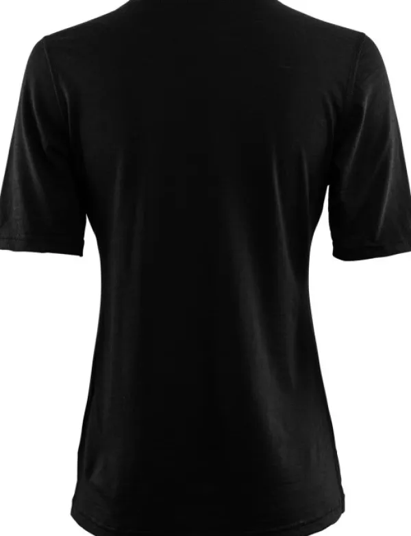 Aclima T-paidat Ja Pikeepaidat^Lightwool Undershirt Tee naisten t-paita, musta