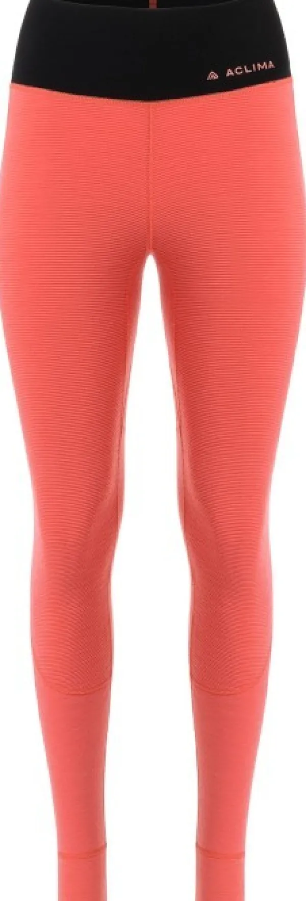 Aclima Kerrastohousut^StreamWool Crewneck naisten kerrastosetti, Spiced Coral