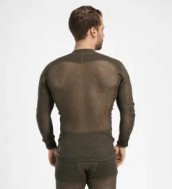 Aclima Kerrastot^verkkokerrasto WoolNet Crewneck + Longs Tarmac miesten