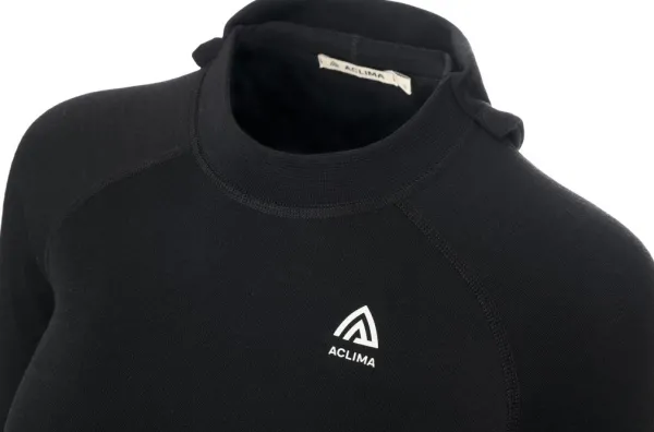 Aclima Metsästysliivit/Fleeceliivit^WarmWool Hoodsweater V2 naisten merinohuppari, Jet Black
