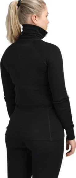 Aclima WarmWool Polo naisten kerrastopaita, Jet Black| Kerrastopaidat