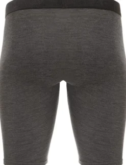 Aclima WarmWool Shorts Long WindWool V2 puolipitkät kerrastohousut, Jet Black/Marengo| Shortsit