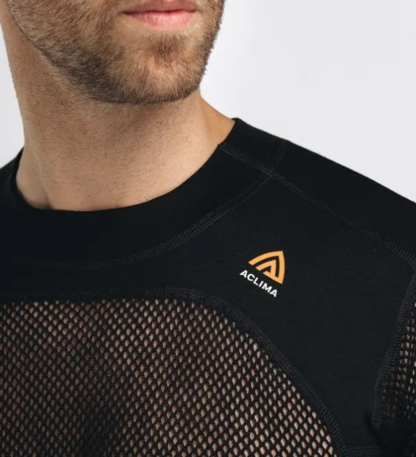 Aclima Kerrastopaidat^WN crew neck aluskerrastopaita, musta