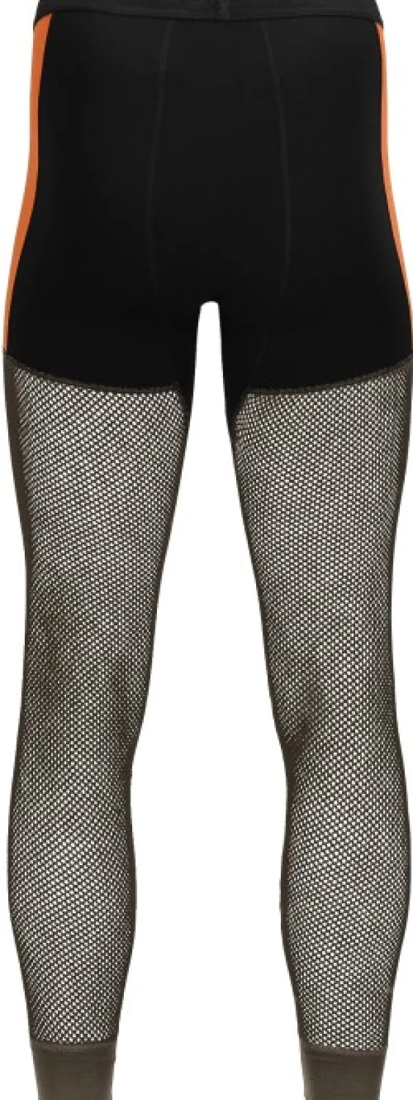 Aclima WoolNet Hybrid Longs kerrastohousut, Jet Black/Tarmac/Gold Flame| Kerrastohousut