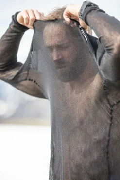 Aclima WoolNet Light Crewneck verkkoaluspaita, musta| Kerrastopaidat