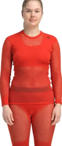 Aclima Kerrastopaidat^WoolNet Original Crewneck naisten kerrastopaita, Poinciana