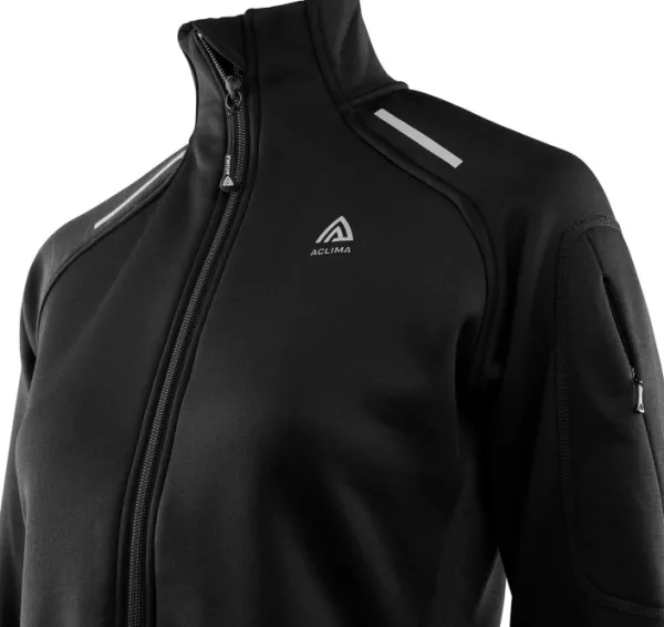Aclima WoolShell Sport naisten fleecetakki, musta| Hupparit, Fleecet Ja Välipaidat