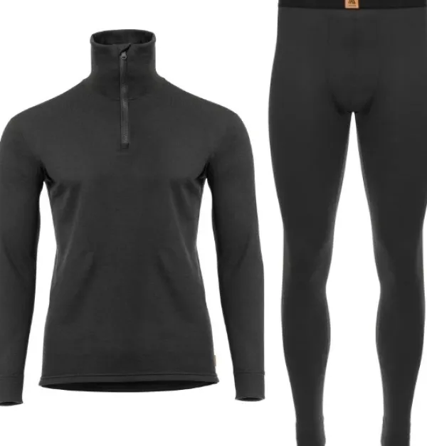 Aclima Kerrastohousut^WoolTerry kerrasto, musta