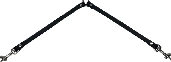 Alac nahkainen remminjakaja, 18mmx40+40cm, musta| Taluttimet