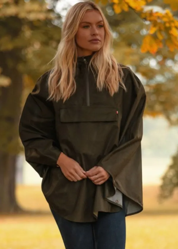 Alan Paine Anorakit^Fernley Cape naisten anorakki, unisex, Woodland