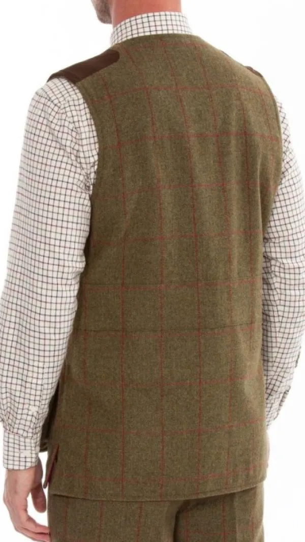 Alan Paine M's Combrook Tweed Shooting Waistcoat Sage| Liivit