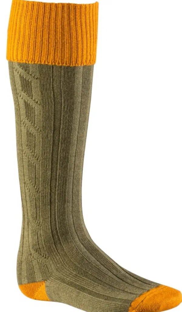 Alan Paine Shooting Sock sukat, Ochre/Olive| Metsästyssukat