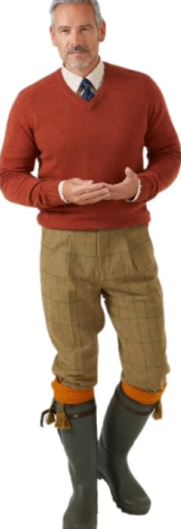 Alan Paine Streetly V-Neck Pullover lampaanvillainen pusero, tummanvihreä| Metsästysliivit/Fleeceliivit