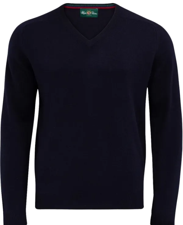 Alan Paine Metsästysliivit/Fleeceliivit^Streetly V-Neck Pullover villapaita, Navy
