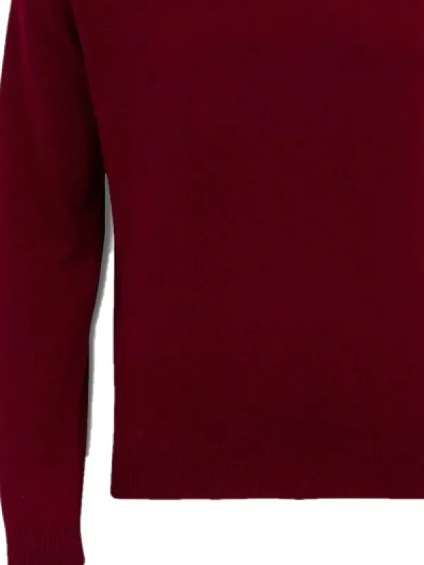 Alan Paine Streetly V-Neck Pullover lampaanvillainen pusero, viininpunainen| Metsästysliivit/Fleeceliivit