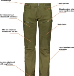 Alaska 1795 Alaska Apex Pro -miesten metsästyshousut, Hunter Green| Metsästyshousut/Vedenpitävät Metsästyshousut