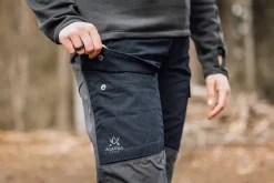 Alaska 1795 Retkeilyhousut^Alaska Comfort -naisten housut, musta/harmaa