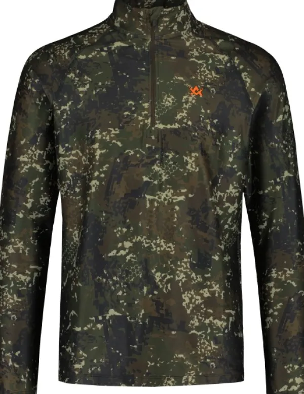 Alaska 1795 Alaska CoolDry Half-Zip Top paita, BlindTech Invisible| Camovaatteet