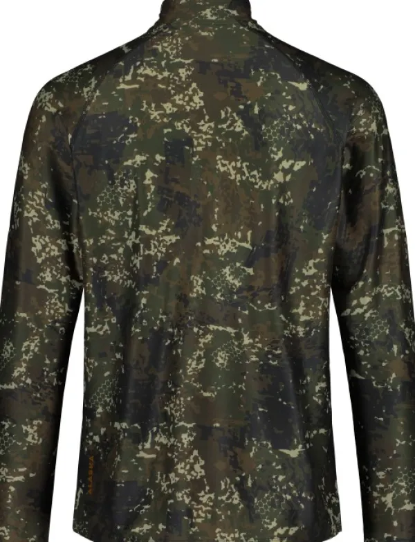 Alaska 1795 Alaska CoolDry Half-Zip Top paita, BlindTech Invisible| Camovaatteet