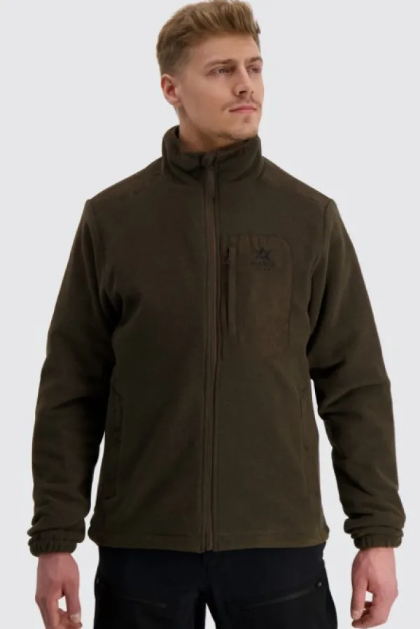 Alaska 1795 Metsästystakit/Softshell- Ja Tuulenpitävät Takit Metsälle^Alaska Dawson -miesten fleecetakki, Moss Brown