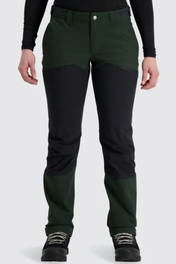 Alaska 1795 Alaska Freedom -naisten housut, vihreä/harmaa| Retkeilyhousut