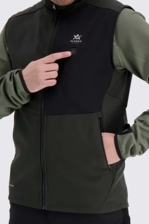 Alaska 1795 Liivit^Alaska Heat System Vest lämpöliivi, vihreä/musta