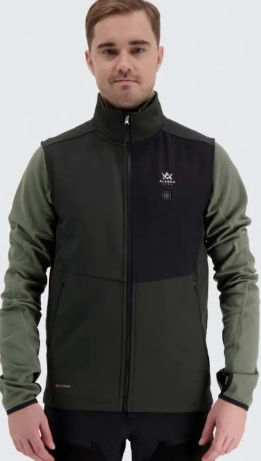 Alaska 1795 Liivit^Alaska Heat System Vest lämpöliivi, vihreä/musta