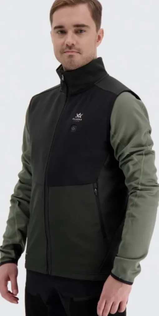 Alaska 1795 Liivit^Alaska Heat System Vest lämpöliivi, vihreä/musta