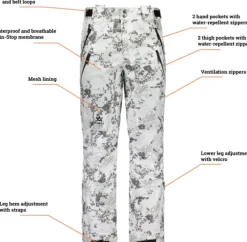 Alaska 1795 Lumicamo^Alaska Superior II -miesten metsästyshousut, BlindTech Snow (2020)