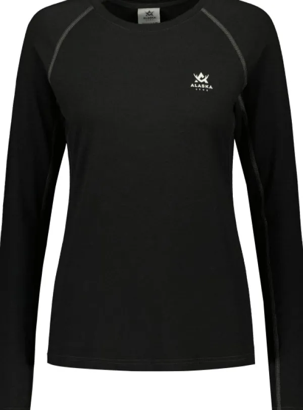 Alaska 1795 Alaska Superior Merino Base Layer naisten kerrasto, musta| Kerrastot