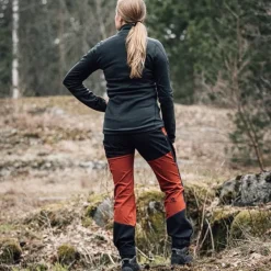 Alaska 1795 Alaska Trekking Lite Pro -naisten housut, Orange / Grey| Retkeilyhousut