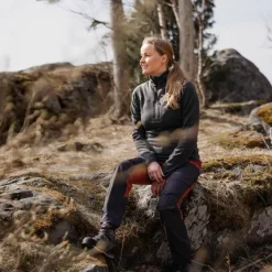 Alaska 1795 Alaska Trekking Lite Pro -naisten housut, Orange / Grey| Retkeilyhousut