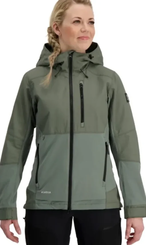 Alaska 1795 Naisten metsästysvaatteet/Naisten Metsästystakit^Alaska Trekking Lite Pro Jacket naisten takki, harmaavihreä