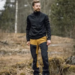 Alaska 1795 Outlet - Housut Ja Shortsit^Alaska Trekking Lite Pro -miesten housut, Mustard / Grey