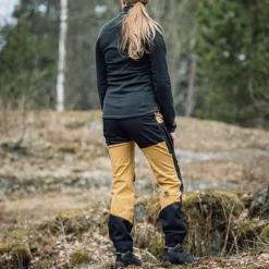 Alaska 1795 Alaska Trekking Lite Pro -naisten housut, Mustard / Grey| Retkeilyhousut